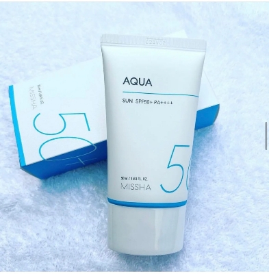 Picture of 50 ml Korean product Sunscreen Missha All Around Safe Block Aqua Sun SPF50+ /PA++++