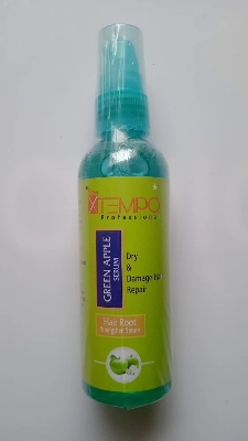 Picture of 100 ml Xtempo Professional Green Apple hair serum used for male female Indian product