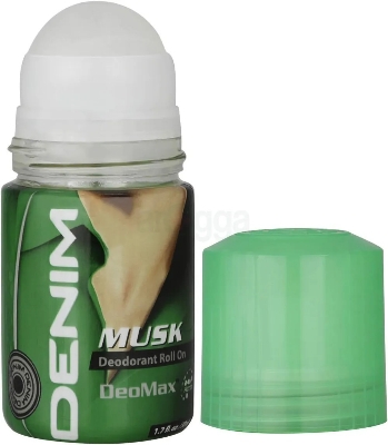 Picture of 50 ml DENIM MUSK body deodorant Roll on International UAE product used for male