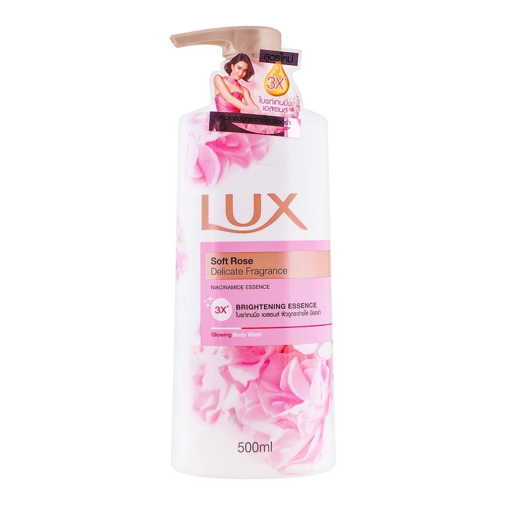 Picture of 500 ml Skin care Lux Soft rose shower gel International Thailand product used for male / female