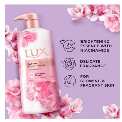 Picture of 500 ml Skin care Lux Soft rose shower gel International Thailand product used for male / female