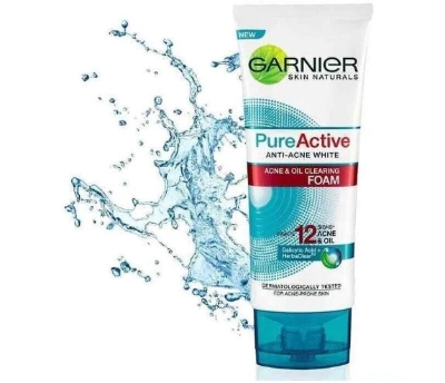 Picture of 100 ml Garnier Pure Active clearing foam International Thailand product used for male female