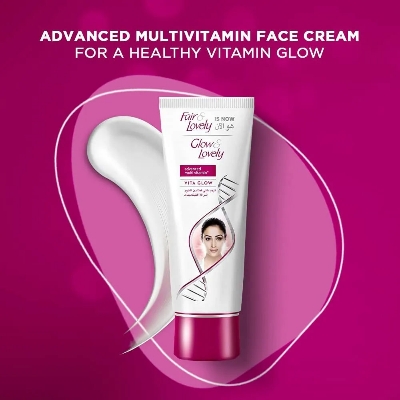 Picture of 100 gm Glow & Lovely advanced multi vitamin vita glow cream International UAE product used for male/female