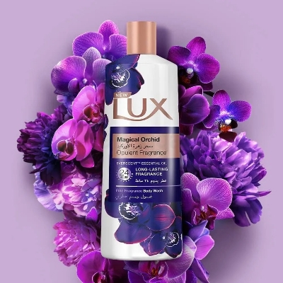 Picture of 250 ml Skin care product LUX Magical Orchid Shower Gel International Thailand product used for male/female