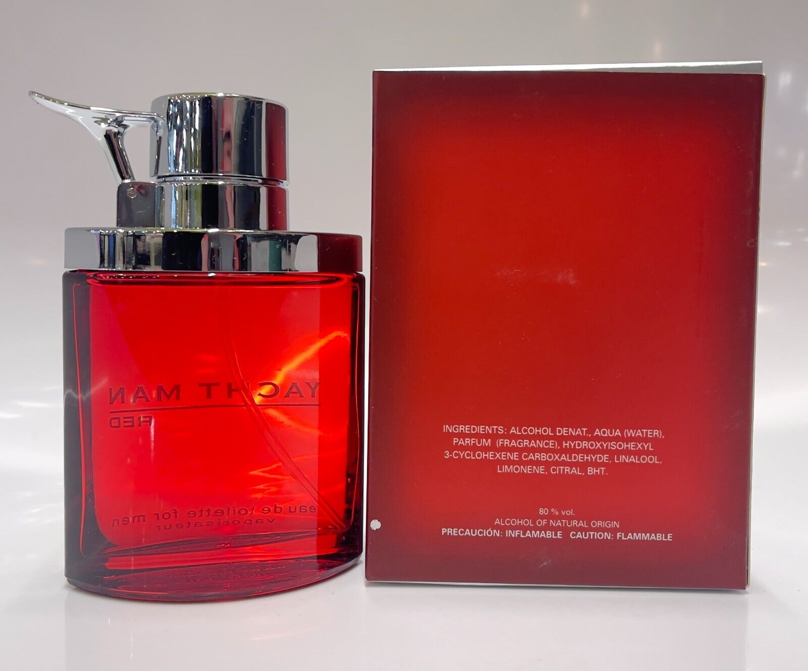 Picture of 100 ml Yacht man Red Body perfume party scent International UAE product used for male