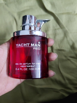Picture of 100 ml Yacht man Red Body perfume party scent International UAE product used for male