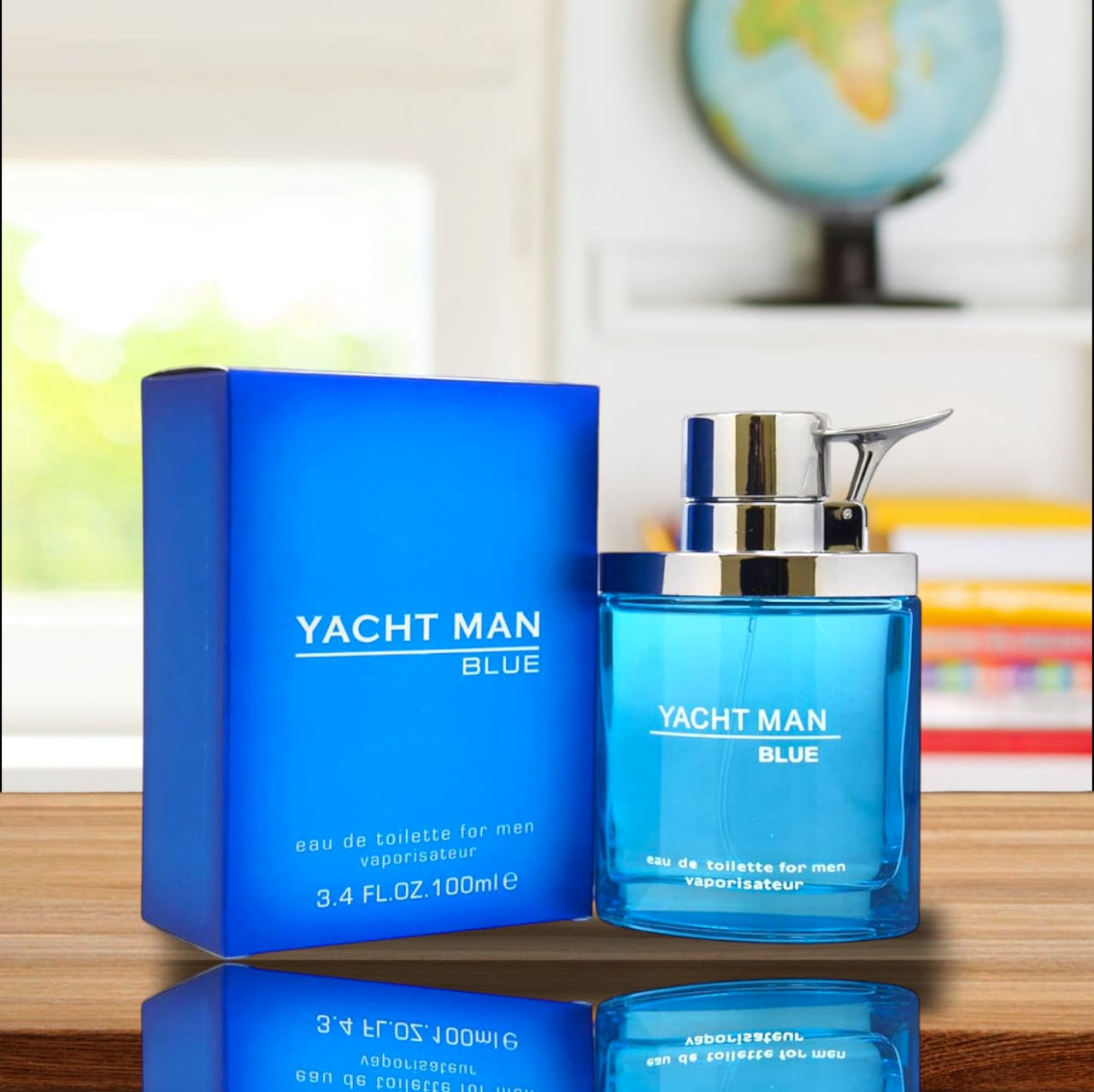 Picture of 100 ml Yacht man Blue Body perfume party scent International UAE product used for male