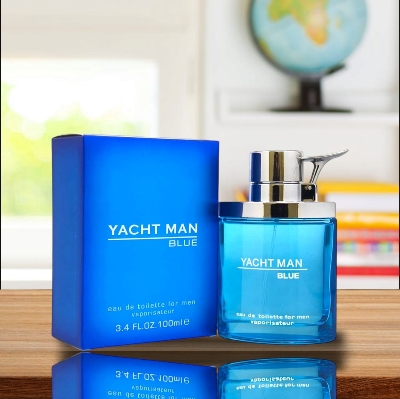 Picture of 100 ml Yacht man Blue Body perfume party scent International UAE product used for male
