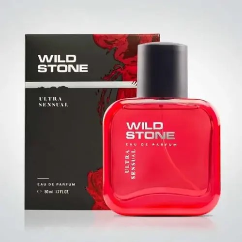 Picture of 50 ml Wild stone Ultra Sensual Body perfume party scent Indian product used for male