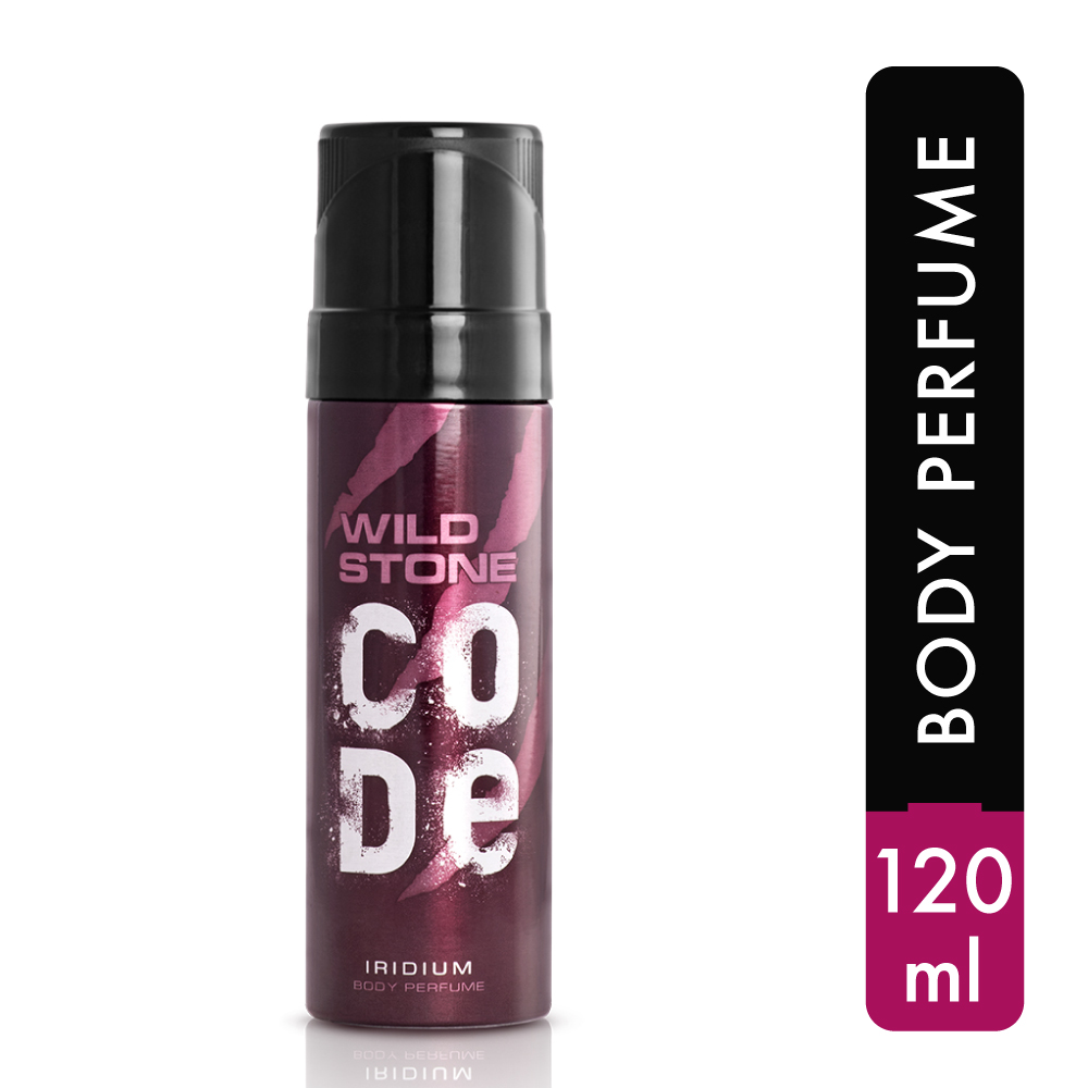 Picture of 120 ml Wild Stone code Iridium Body Spray Indian product used for male