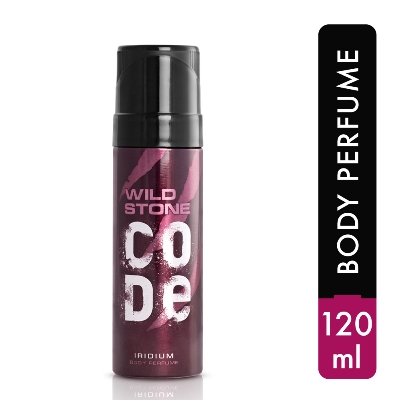 Picture of 120 ml Wild Stone code Iridium Body Spray Indian product used for male