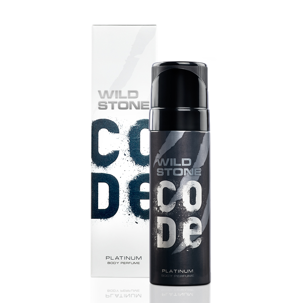 Picture of 120 ml Wild Stone code Platinum Body Spray Indian product used for male