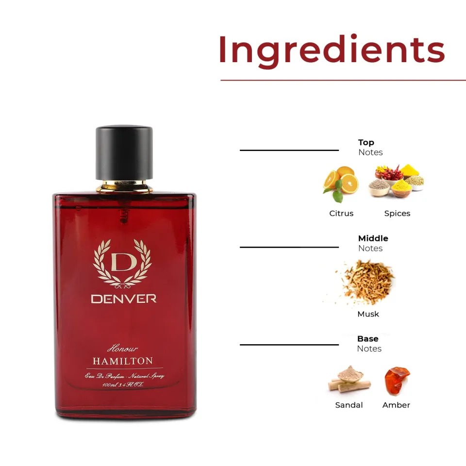 Picture of 100 ml Denver Honour HAMILTON Body perfume party scent Indian product Used for male