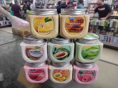 Picture of International European product Body care Brightening Raspberry body scrub used for male/female - 350 ml