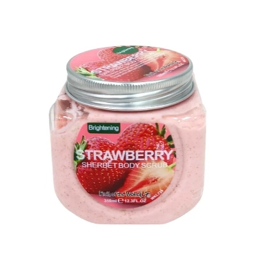 Picture of International European product Body care Brightening Strawberry body scrub used for male/female - 350 ml