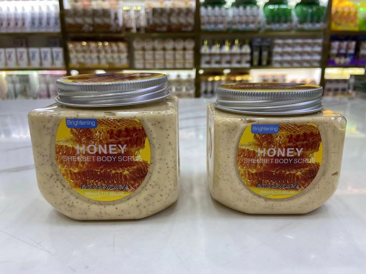 Picture of International European product Body care Brightening Honey body scrub used for male/female - 350 ml