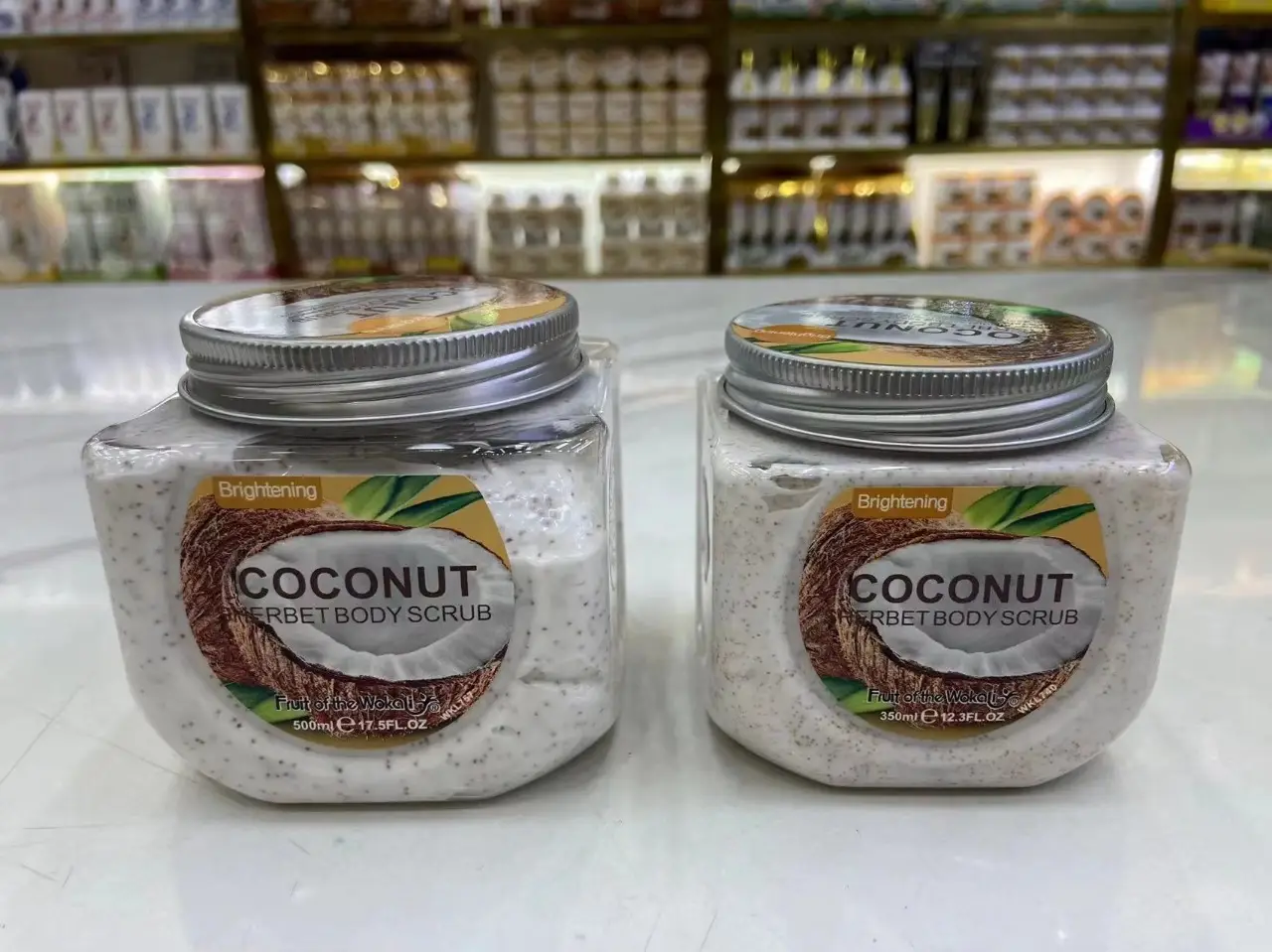 Picture of International European product Body care Brightening Coconut body scrub used for male/female - 350 ml