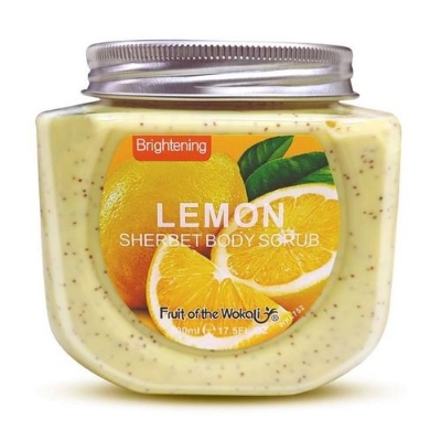 Picture of International European product Body care Brightening Lemon body scrub used for male/female - 350 ml