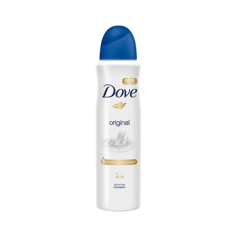 Picture of 150 ml Dove Original Body spray International European product used for female