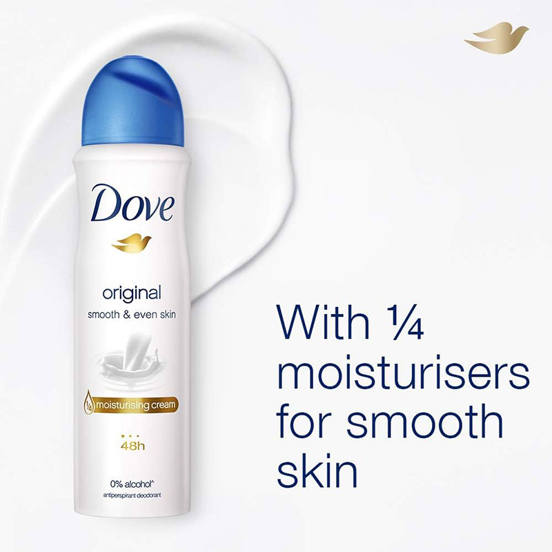 Picture of 150 ml Dove Original Body spray International European product used for female