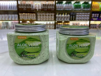 Picture of International European product Body care Brightening Aloe vera body scrub used for male/female - 350 ml