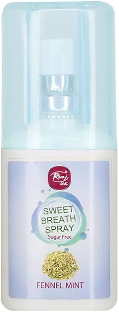 Picture of 20 ml Rivaj UK FENNEL MINT Sugar Free Sweet Breath Spray International UAE product used for male female