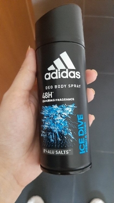 Picture of 150 ml Adidas ICE DIVE fresh & tonic Body spray International European product used for male