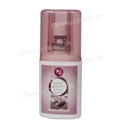 Picture of 20 ml Rivaj UK CHOCOLATE MINT Sugar Free Sweet Breath Spray International UAE product used for male female