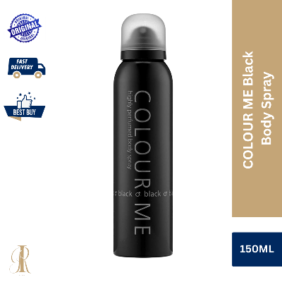 Picture of 150 ml Colour Me Black Body Spray International UAE product Used for male