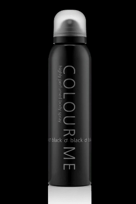 Picture of 150 ml Colour Me Black Body Spray International UAE product Used for male