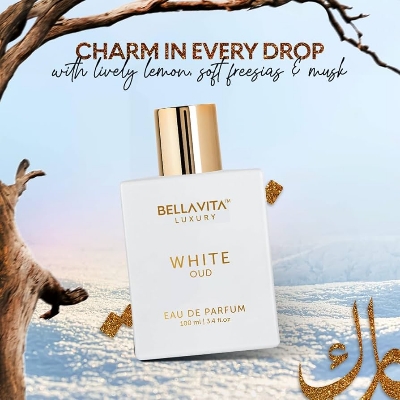 Picture of 100 ml BELLAVITA LUXURY WHITE OUD Perfume Indian product used for male female