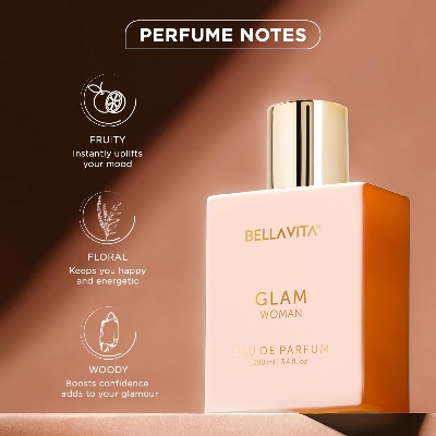 Picture of 100 ml BELLAVITA LUXURY GLAM WOMEN Perfume Indian product used for male female