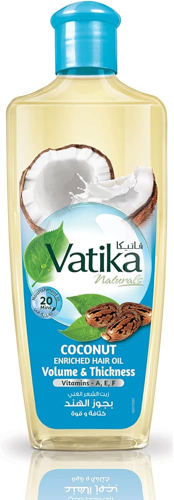 Picture of 200 ml Vatika COCONUT hair oil International UAE product used for male female