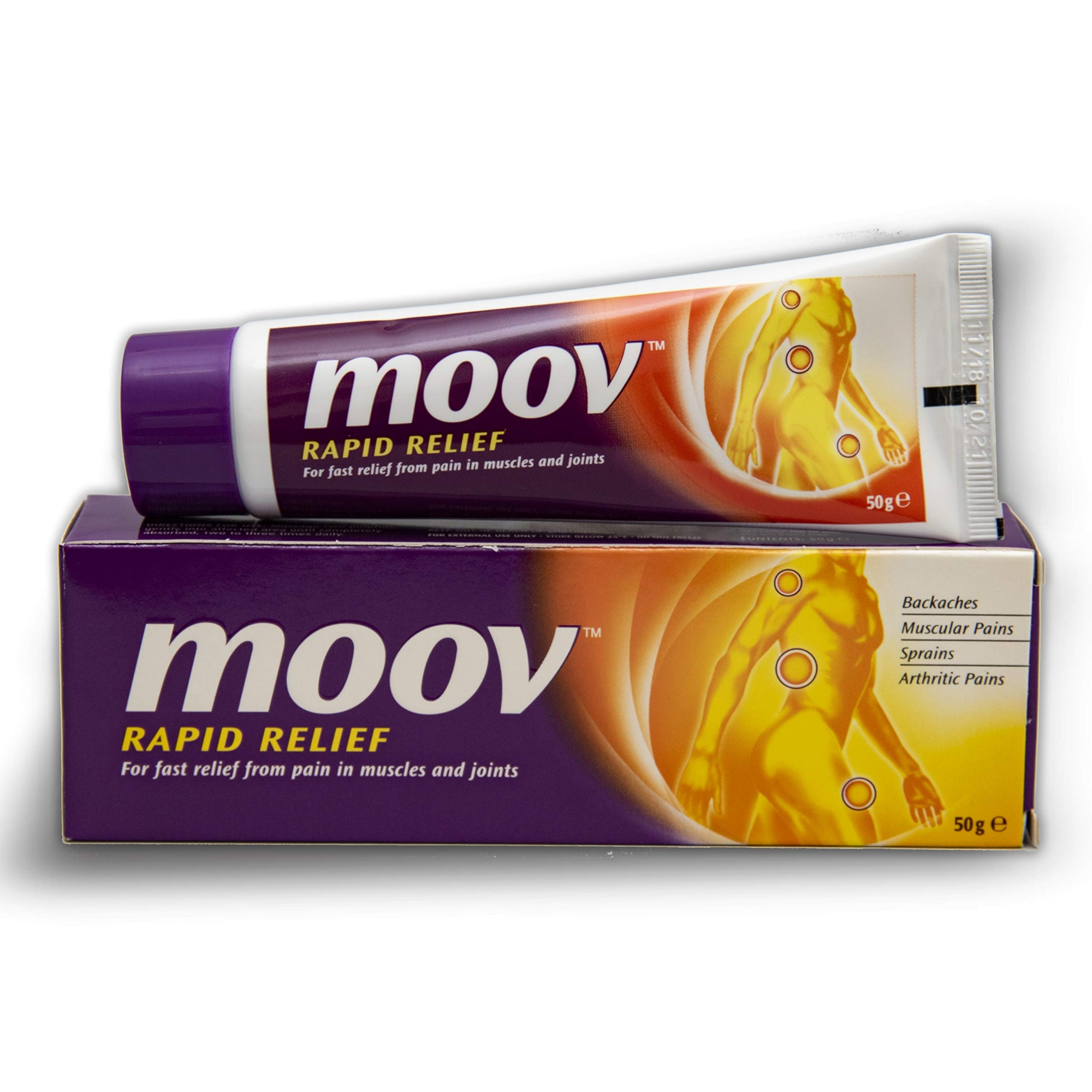 Picture of 50 gm Moov rapid relief for fast relief from pain in muscles and joints Indian product 