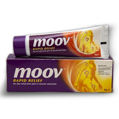 Picture of 50 gm Moov rapid relief for fast relief from pain in muscles and joints Indian product 