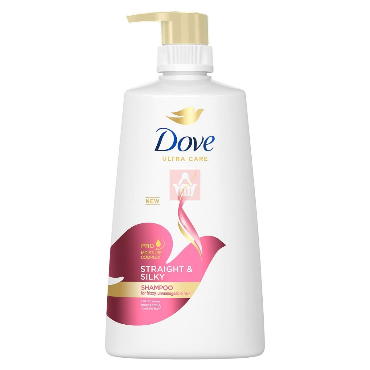 Picture of 680 ml Dove Straight & Silky shampoo International Thailand product used for male/ female