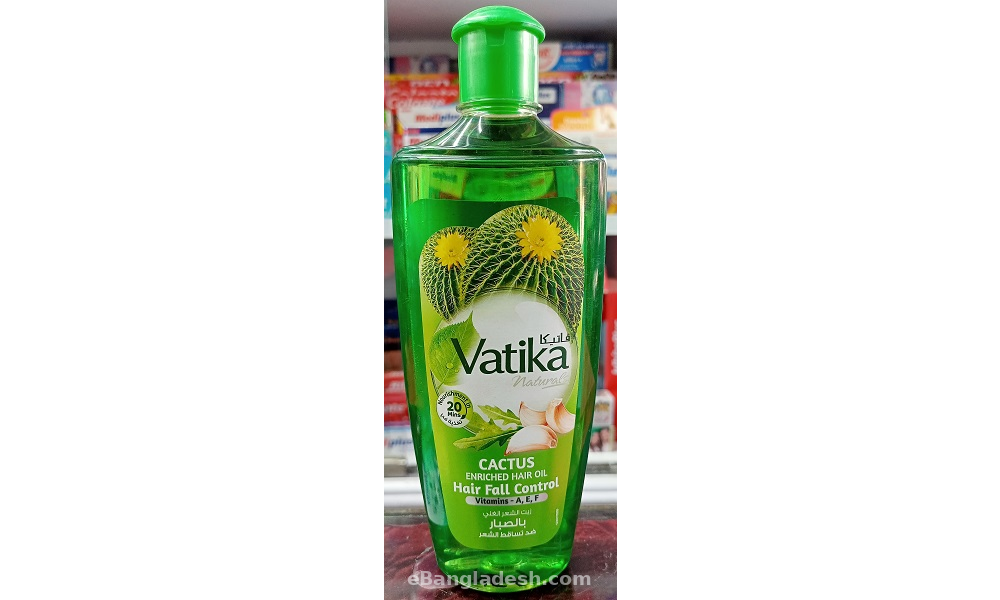 Picture of 300 ml Vatika CACTUS hair oil International UAE product used for male female