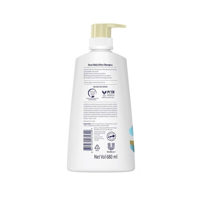 Picture of 680 ml Dove daily shine shampoo International Thailand product used for male/ female