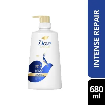 Picture of 680 ml Dove Intense Repair shampoo International Thailand product used for male/ female