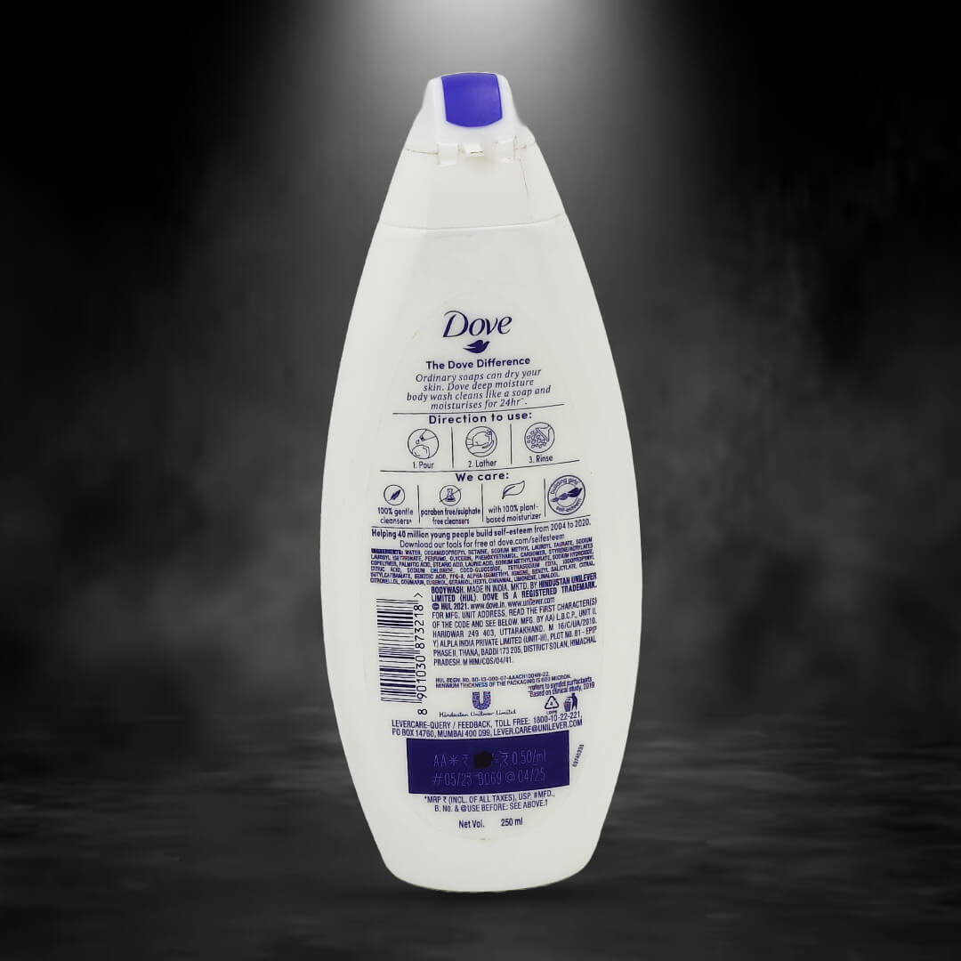 Picture of 250 ml Dove Deeply Nourishing shower gel body wash International European product used for male/ female