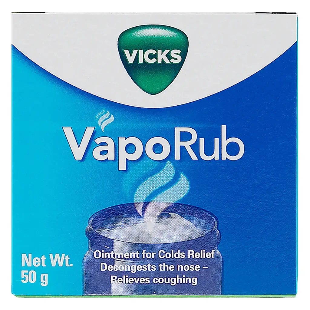 Picture of 50 gm Health care VICKS VapoRub International Germany product used for male/female