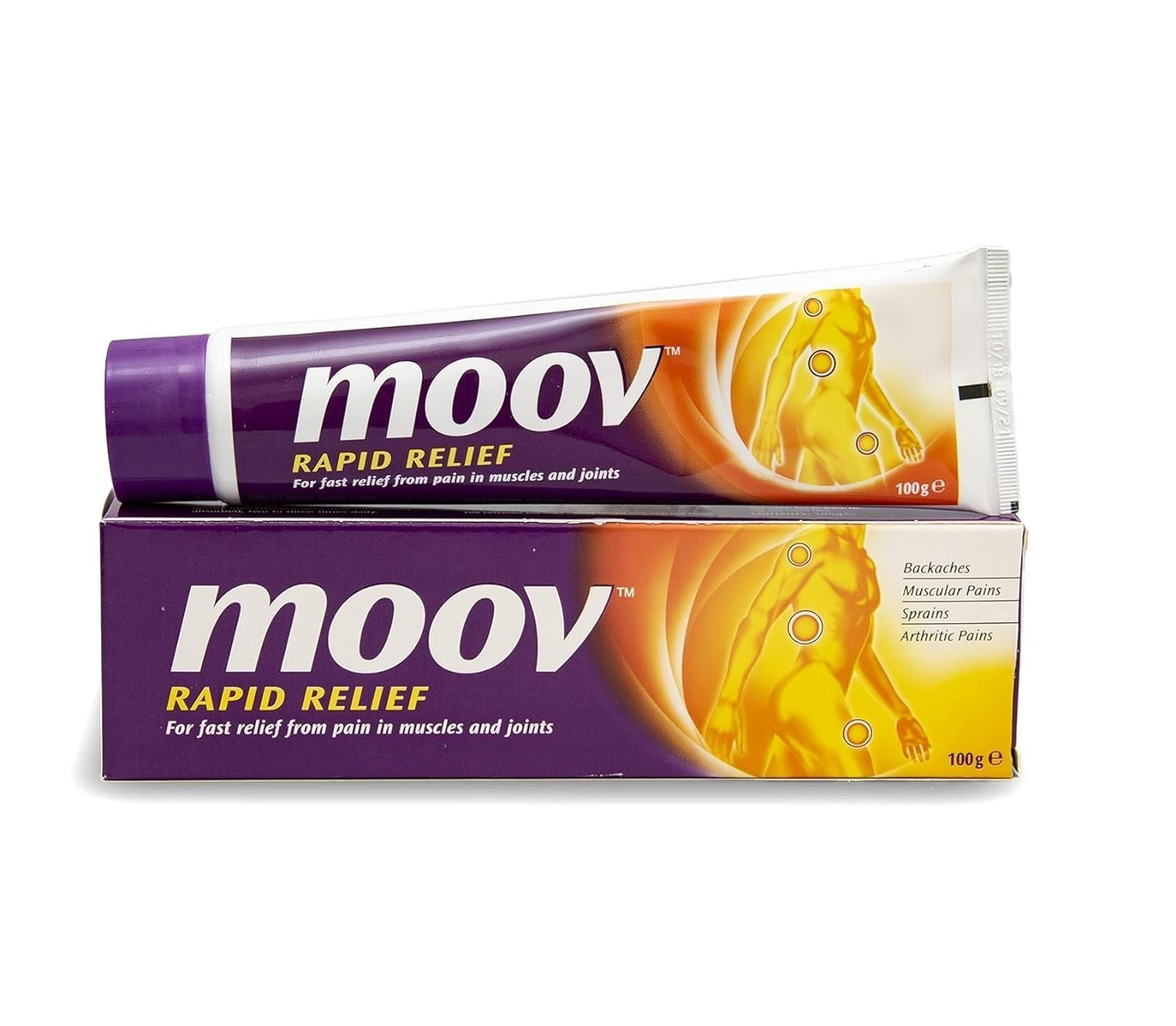 Picture of 100 gm Moov rapid relief for fast relief from pain in muscles and joints Indian product 