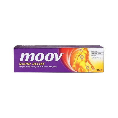 Picture of 100 gm Moov rapid relief for fast relief from pain in muscles and joints Indian product 
