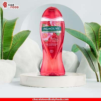 Picture of 500 ml Palmolive Aroma Sensation Feel Glamorous Red color Shower Gel International Thailand product used for male/female