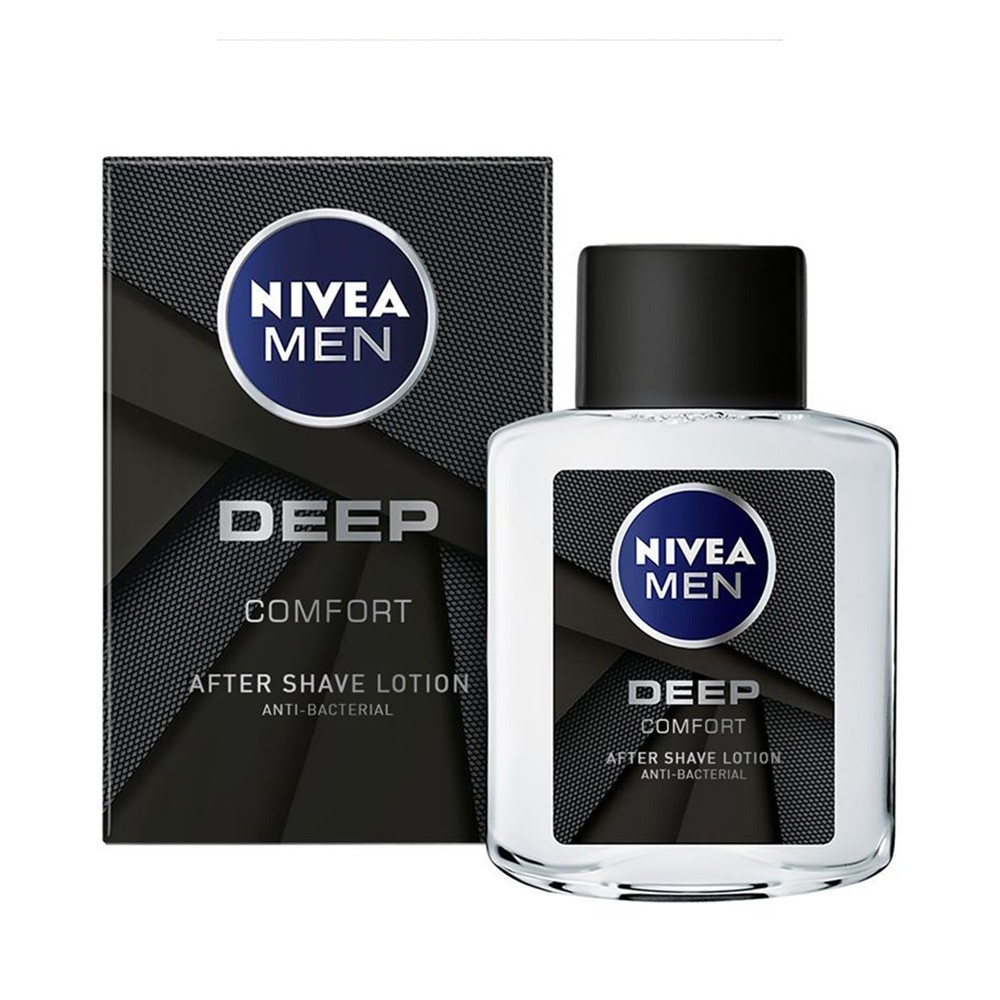 Picture of 100 ml Nivea Men Deep Comfort After Shave International Germany product used for male