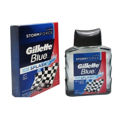 Picture of 100 ml Gillette Blue After Shave Splash International European product used for male