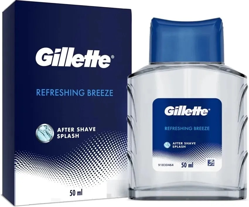 Picture of 50 ml Gillette Refreshing Breeze after shave Indian product used for male
