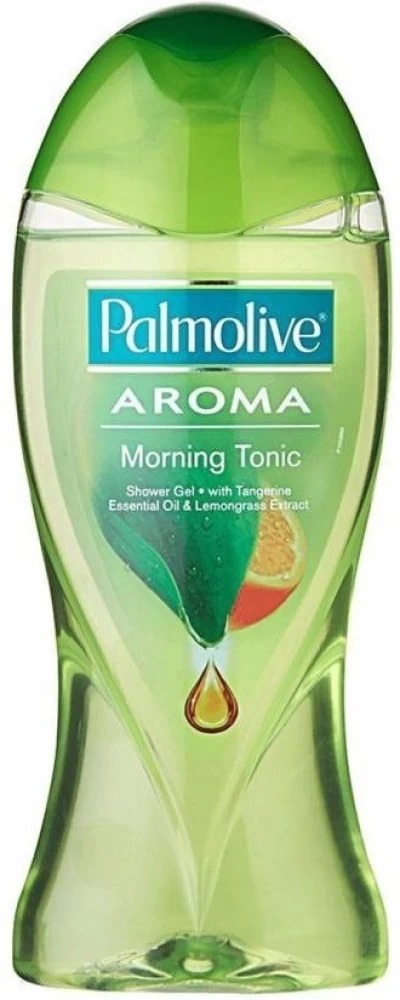 Picture of 500 ml Palmolive Aroma morning tonic green color Shower Gel International Thailand product used for male/female