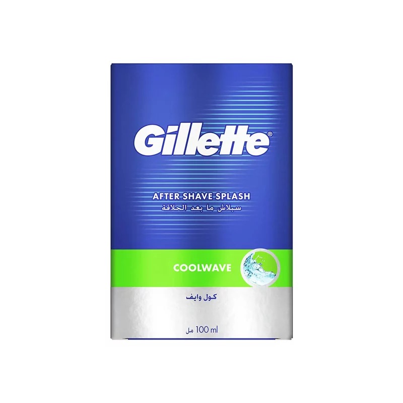 Picture of 100 ml Gillette Coolwave After Shave Splash International European product used for male