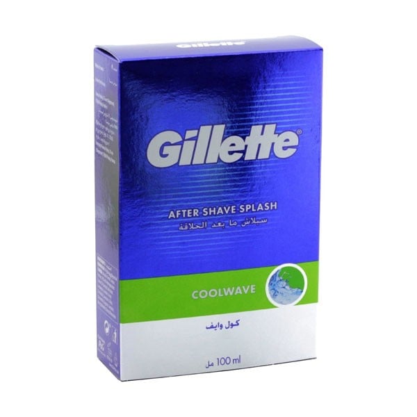 Picture of 100 ml Gillette Coolwave After Shave Splash International European product used for male